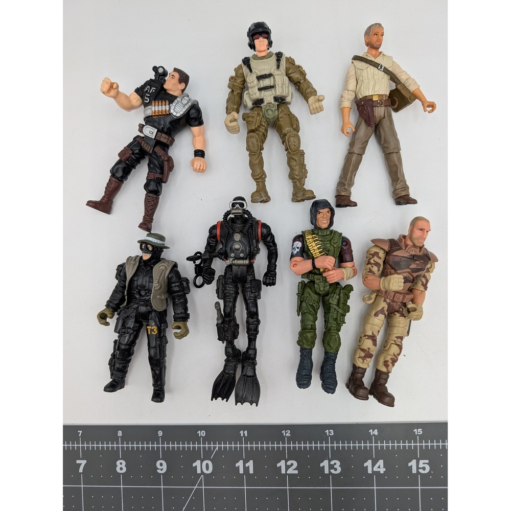 Action Figure Lot Military Adventure Diver‎ Lanard Chap Mei Star Wars